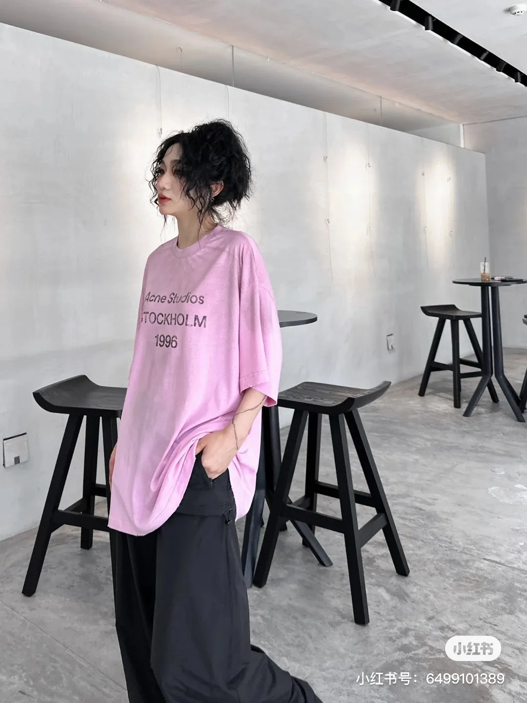 M #Acne Studio•25ss 1:1 T ✅✅✅In Stock Quality Size：S M L ：White Blue Pink Black